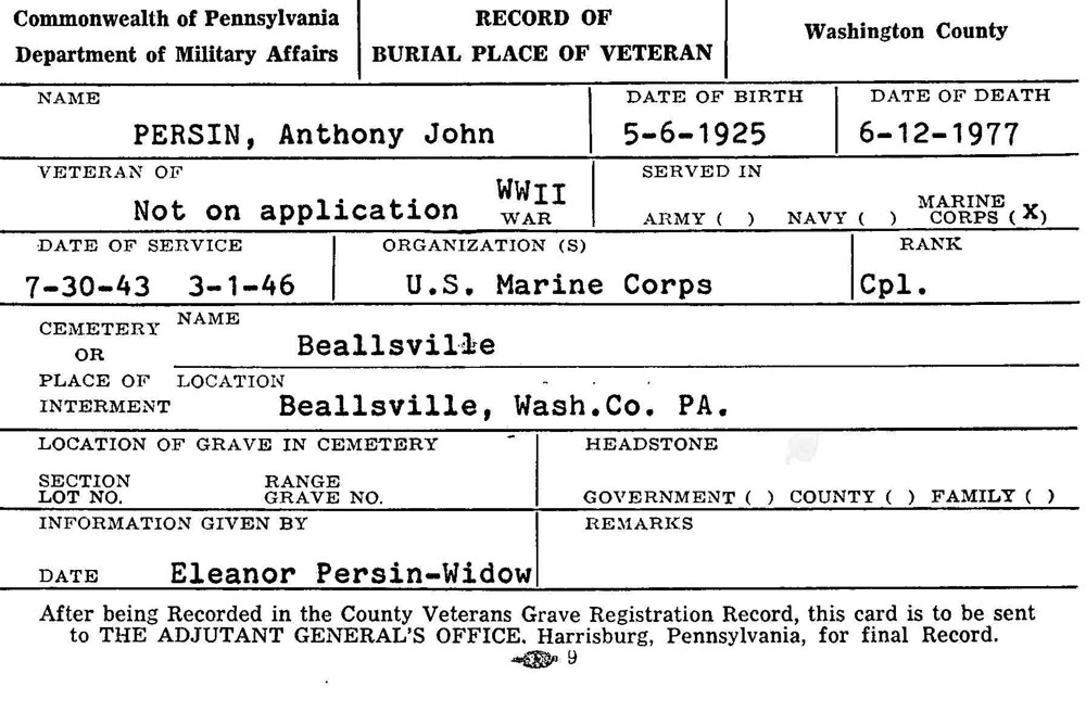 Anthony John Persin
